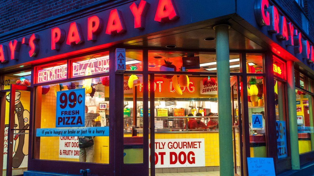 Papaya Gray's New York's Down to One Lokasi